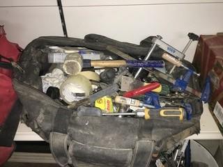 Tool Bag Containing Assorted Clamps, Hand Tools, Etc.