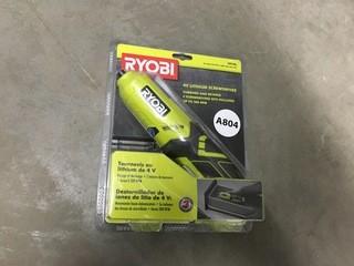 Ryobi 4V Lithium Screwdriver.