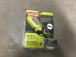 Ryobi 4V Lithium Screwdriver.