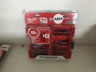 Milwaukee 24 Piece Impact Driver Bit Set.