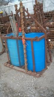 Heli Basket C/w Barrels And Drilling Pipe