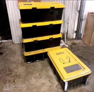 Qty Of (4) Breathing Apparatus Storage Boxes