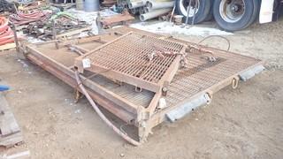 Metal Skid C/w Boomers And Lifting Cable