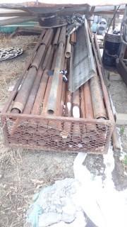 Qty Of Misc Steel C/w Steel Container