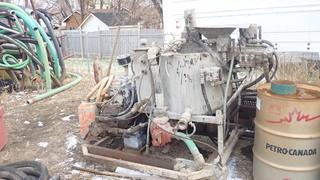 Skid Mounted Diesel Powered Hydraulic Mixing Unit C/w Lifting Cables *Note: Unknown Running Condition*