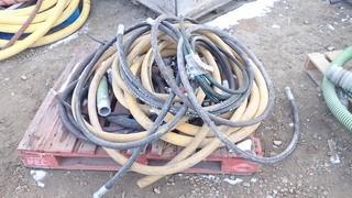 Qty Of Assorted Size Hydraulic And Water Hoses