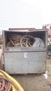 Storage Crate C/w Air Hose And Water Hose