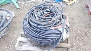 Qty Of Assorted Size Hydraulic Hoses