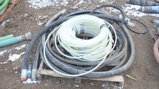 Qty Of Assorted Size Hydraulic Hoses And 1/2in PEX