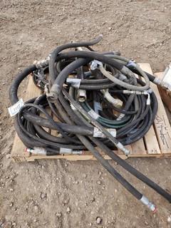 Qty Of Assorted Size Hydraulic Hoses