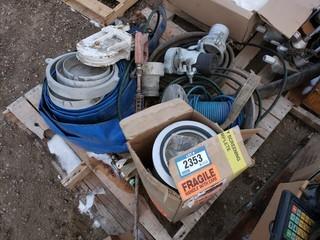 Qty of Assorted Size Water Hoses, Air Filter And Presure Washer Wand