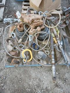 Pipe Clamp, Lifting Cables And Drill Bits