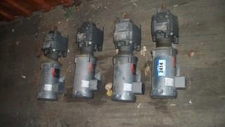 Qty Of (4) Reliance 3-Phase 1hp Electric Drive Motors