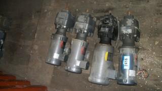 Qty Of (4) Reliance 3-Phase 1hp Electric Drive Motors