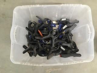 Box of Assorted Clamps.