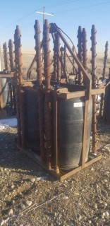 Heli Drill Baskets C/w Barrels And Auger Drill Pipe