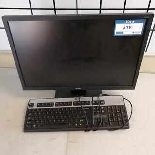 Acer Monitor C/w Keyboard