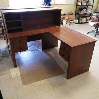 L-Shaped Wood Office Desk