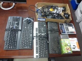 Qty Of Keyboards, Mouse And Misc Supplies