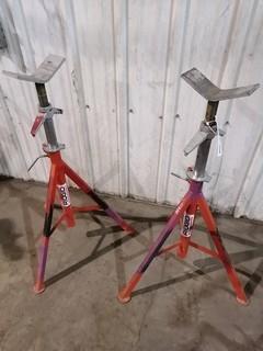 Set Of Ridgid Pipe Stands