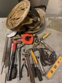 Qty Of Assorted Hand Tools C/w Kuny Bag