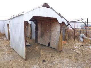 Welding Shack C/w Space Heater And Tarp