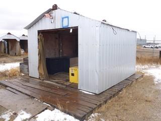 Welding Shack C/w Misc Items And Matting