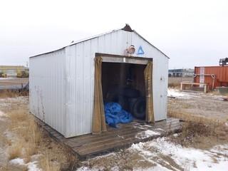 Welding Shack C/w Misc Items And Matting