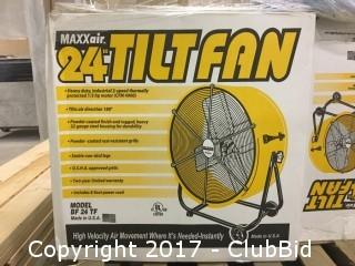 Max Air 24" Tilt Drum Fan.