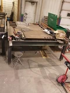 9'6" X 7' Outfeed Table W/ Rollers