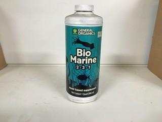 Lot of (3) 1 Quart General Hydroponics Bio Marine Supplement, (2-3-1).