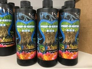 Lot of (5) 500ml Prop-O-Gator Plant Food, (0-3-2).