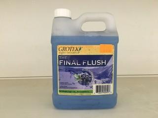 Lot of (2) 1L GroTek Final Flush, Blueberry Scent.