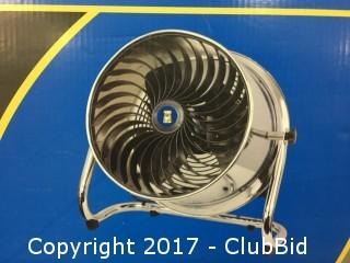 14" High Velocity Chrome Barrel Fan.