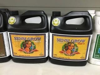 Lot of (2) 4L Advanced Nutrients Sensi-Grow (1) Part A & (1) Part B.