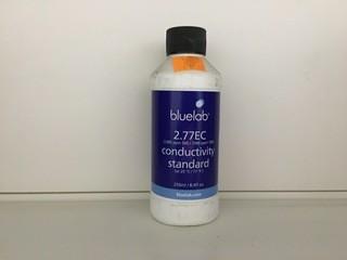 Lot of (4) 250ml Bottles of BlueLab 2.77EC Conductivity Standard.