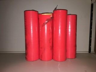 Lot of (6) Rolls of Orange Price Stickers.