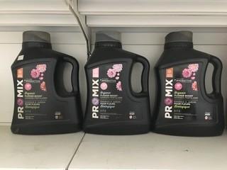 Lot of (3) Assorted 2kg ProMix Organic Fertilizers.