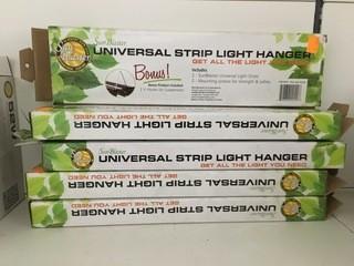 Lot of (5) SunBlaster Strip Light Hangers.