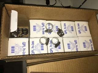 Lot of Approximately (200) Hose Clamps.