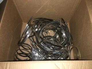 Box of Assorted Hose Clamps.