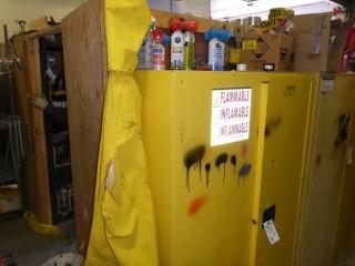 Flammable Storage Cabinet C/w Contents