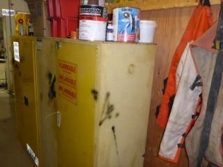 Flammable Storage Cabinet C/w Contents