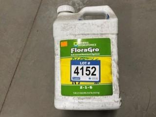 2.5 Gallons of General Hydroponics FloraGro, (2-1-6).