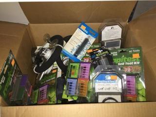 Lot of Assorted Timers, Soil Test Kits, & Air Stones.