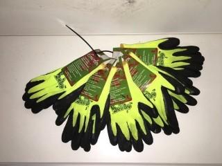 Lot of (5) Garden Flexi-Grip Gloves, Size Small.