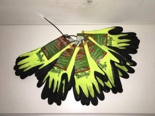 Lot of (5) Garden Flexi-Grip Gloves, Size Small.