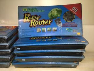 Lot of (5) General Hydroponics Rapid Rooter Plant Starters. 