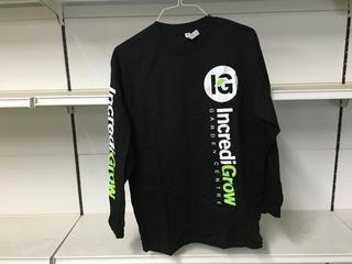 Black Long Sleeve IncrediGrow Shirt, Size Large. 