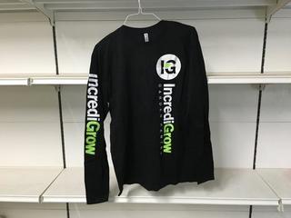 Black Long Sleeve IncrediGrow Shirt, Size X-Large. 